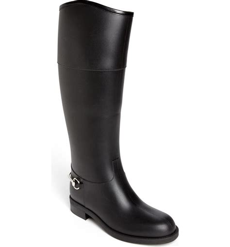 gucci rubber waterproof rain boot|Gucci rain boots nordstrom.